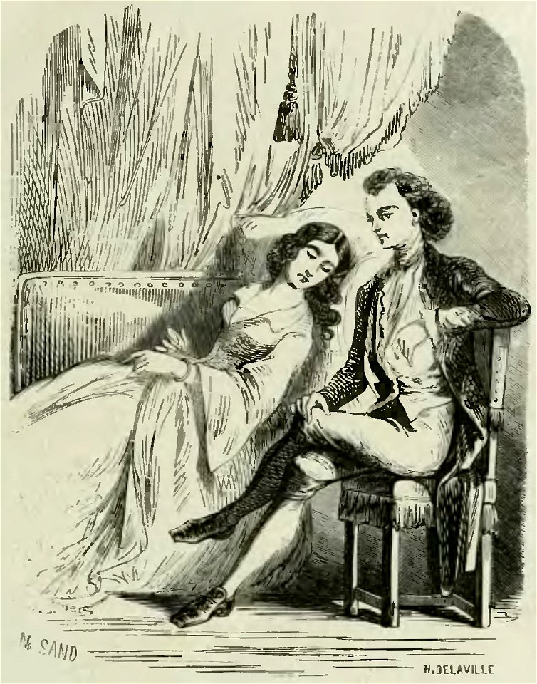 Sand - Œuvres illustrées de George Sand, vol 7, 1854 (page 25 crop)