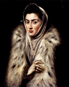 El Greco - A Lady in a Fur Wrap - WGA10450