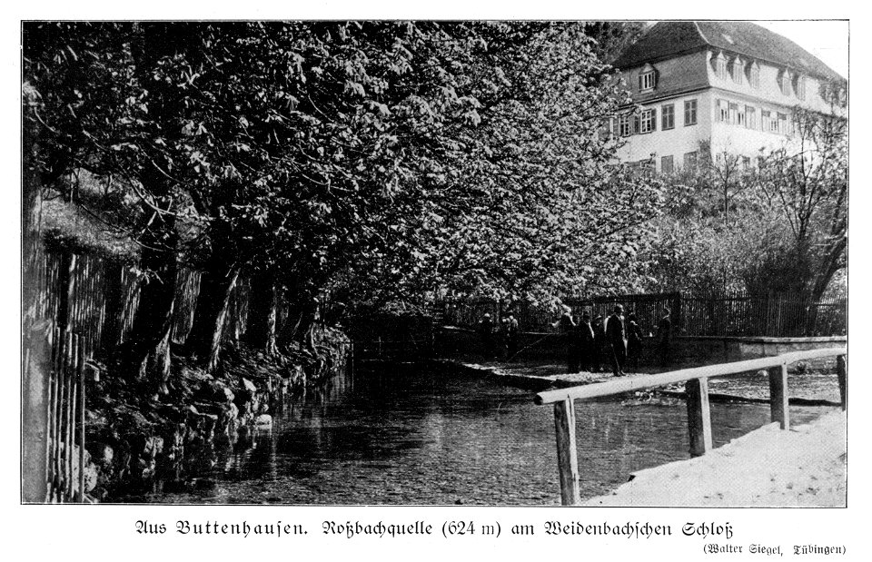 Schwabenalb S118C, Buttenhausen Roßbachquelle Schloß Weidenbach