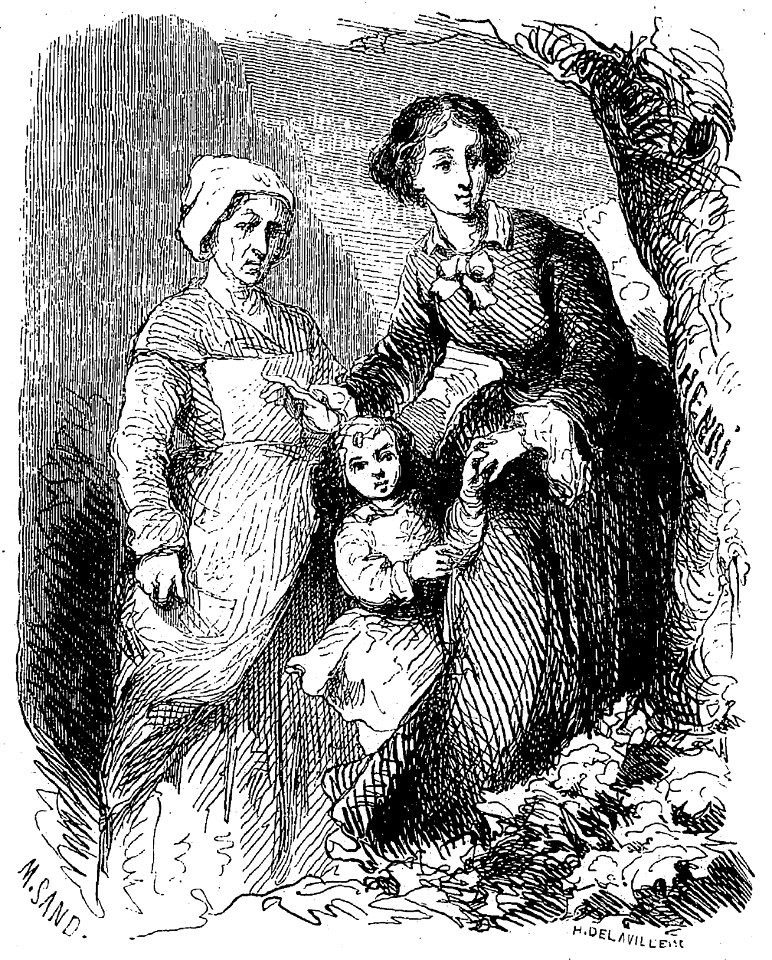 Sand - Œuvres illustrées de George Sand, vol 4, 1853 (page 19 crop)