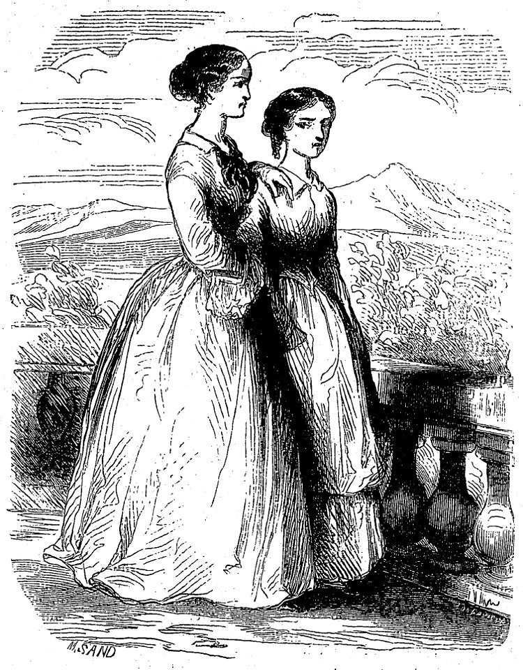 Sand - Œuvres illustrées de George Sand, 1853 (page 181 crop)