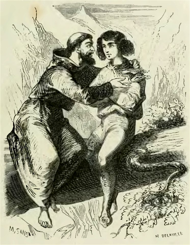 Sand - Œuvres illustrées de George Sand, vol 7, 1854 (page 33 crop)