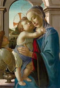 Sandro Botticelli - Virgin and Child with an Angel - 1954.283 - Art Institute of Chicago. Free illustration for personal and commercial use.