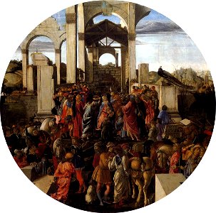 Sandro Botticelli - Adoration of the Magi - WGA2700. Free illustration for personal and commercial use.