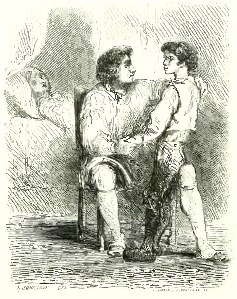 Sand - Œuvres illustrées de George Sand, 1855 (page 42 crop)