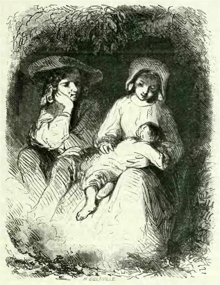 Sand - Œuvres illustrées de George Sand, vol 1, 1852 (page 23 crop)