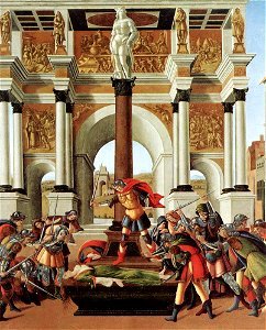 Sandro Botticelli - The Story of Lucretia (detail) - WGA02820