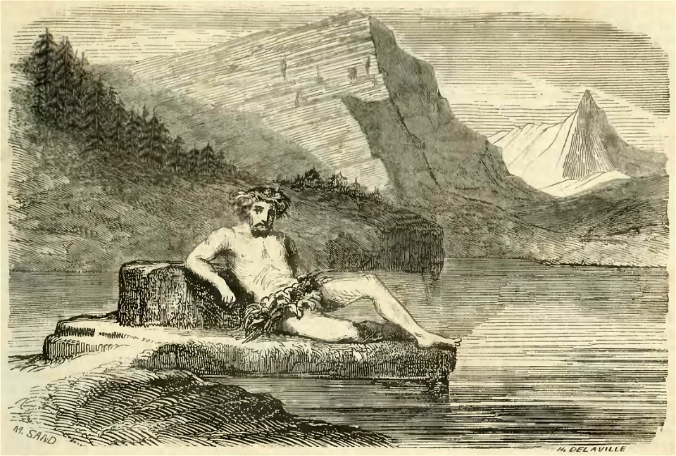 Sand - Œuvres illustrées de George Sand, vol 2, 1852 (page 215 crop)