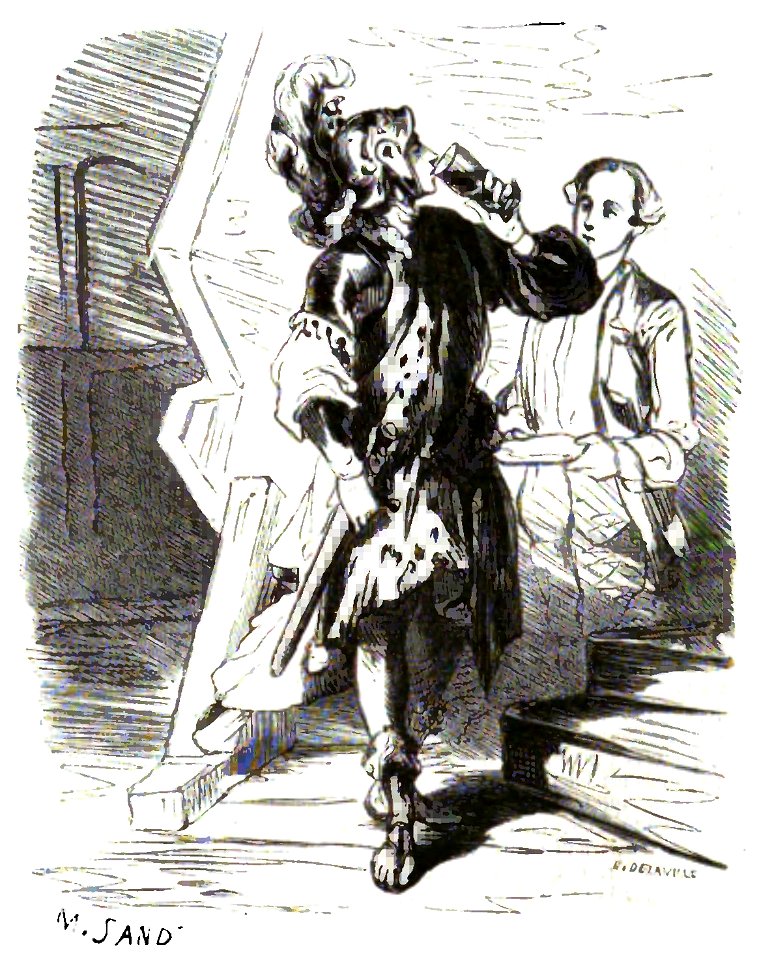 Sand - Œuvres illustrées de George Sand, vol 8, 1855 (page 44 crop)