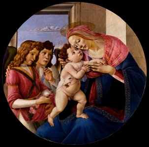 Sandro Botticelli - Virgin and Child with Two Angels - WGA02721