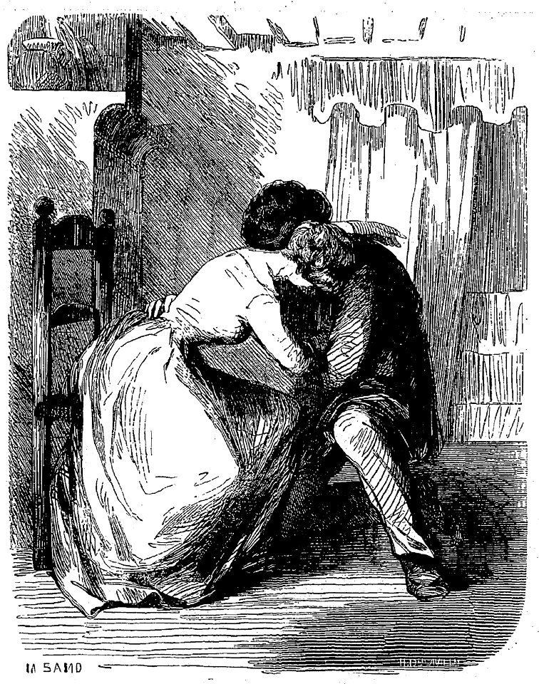 Sand - Œuvres illustrées de George Sand, vol 4, 1853 (page 76 crop)