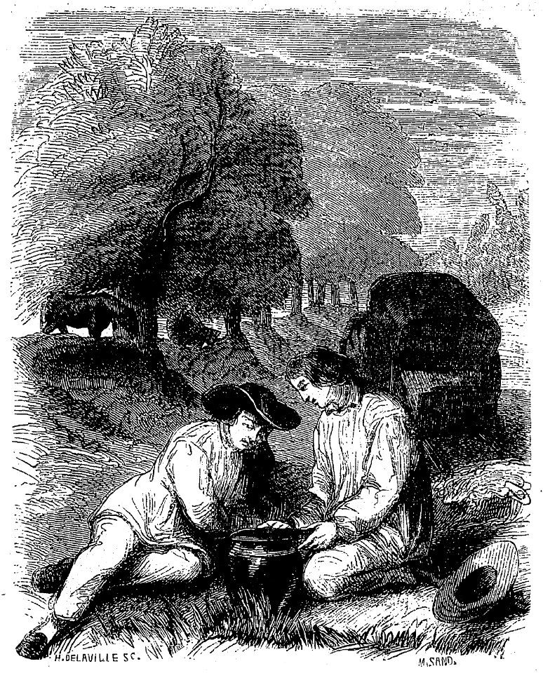 Sand - Œuvres illustrées de George Sand, vol 4, 1853 (page 99 crop)