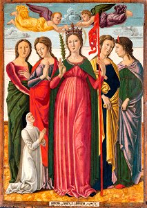 Sant'Orsola e quattro sante vergini - Bellini - Gallerie Dell'Accademia di Venezia. Free illustration for personal and commercial use.