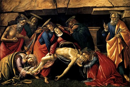 Sandro Botticelli - Lamentation over the Dead Christ with Saints - WGA2827
