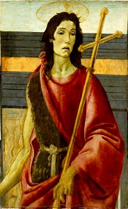 Sandro Botticelli - St John the Baptist - Walters 37427. Free illustration for personal and commercial use.