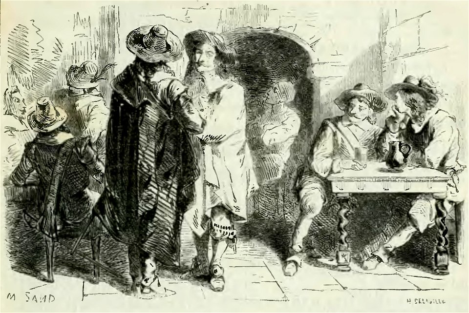 Sand - Œuvres illustrées de George Sand, vol 7, 1854 (page 281 crop)