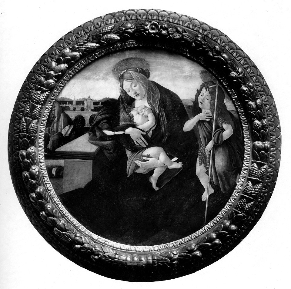 Sandro Botticelli - Madonna and Child with the Young Saint John the Baptist - Walters 37422