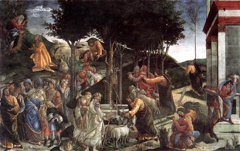 Sandro Botticelli - The Trials and Calling of Moses - WGA2739
