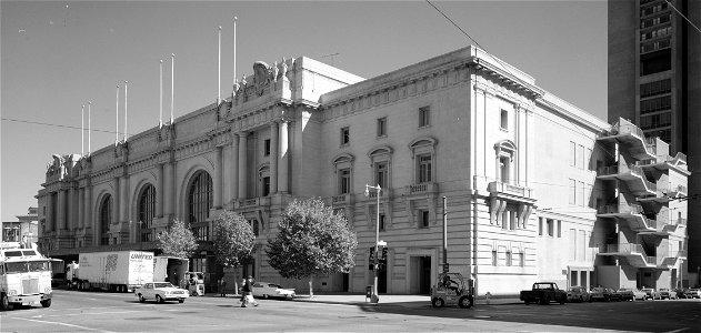 SanFranciscoCivicAuditoriumcirca1933. Free illustration for personal and commercial use.