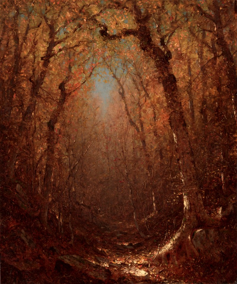 Sanford Robinson Gifford - Autumn, a Wood Path - 220.1922 - Cleveland Museum of Art
