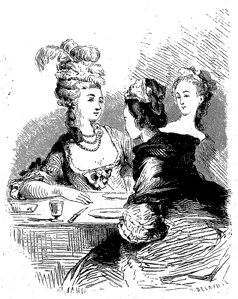Sand - Œuvres illustrées de George Sand, vol 9, 1856 (page 6 crop)