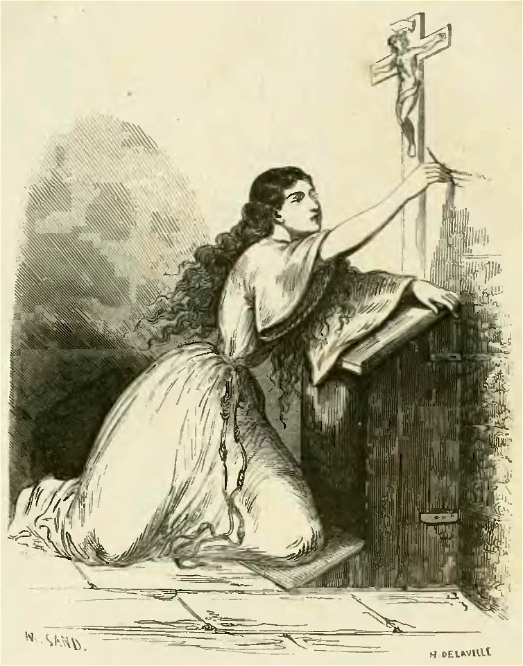 Sand - Œuvres illustrées de George Sand, vol 7, 1854 (page 64 crop)