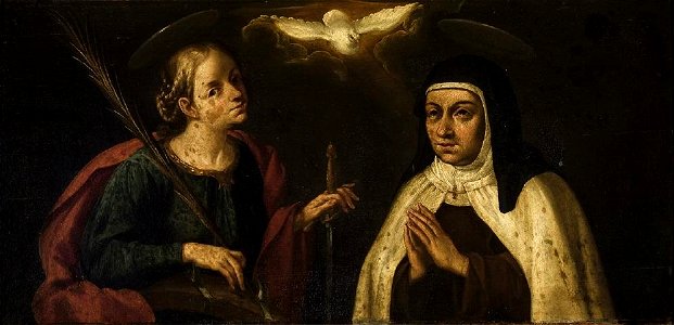 Santa Catalina de Alejandría y Santa Teresa de Jesús, de Francisco Varela (Museo de Bellas Artes de Sevilla)