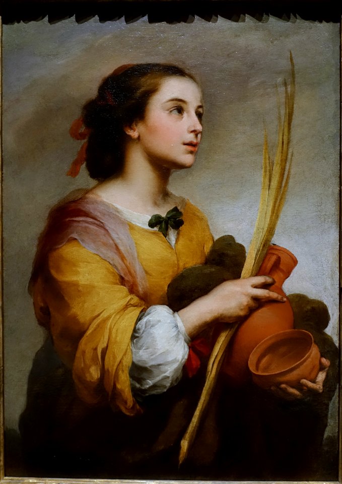 Santa Justa by Bartolome Esteban Murillo, Spanish, c. 1665, oil on canvas - Meadows Museum - Southern Methodist University - DSC05295