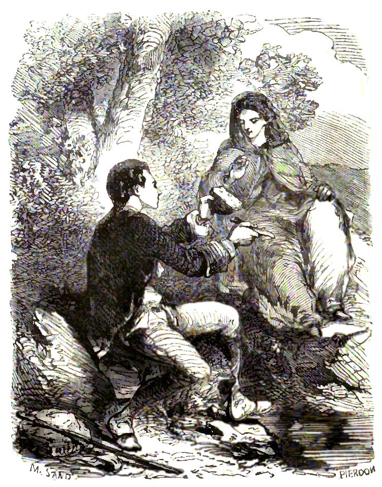 Sand - Œuvres illustrées de George Sand, vol 8, 1855 (page 172 crop)