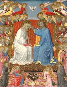 Sano di Pietro - The Coronation of the Virgin - 1871.60 - Yale University Art Gallery. Free illustration for personal and commercial use.