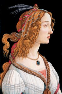 Sandro Botticelli - Idealized Portrait of a Lady (Portrait of Simonetta Vespucci as Nymph) - Google Art ProjectFXD. Free illustration for personal and commercial use.