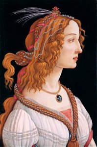 Sandro Botticelli - Portrait of a Young Woman - WGA2796. Free illustration for personal and commercial use.
