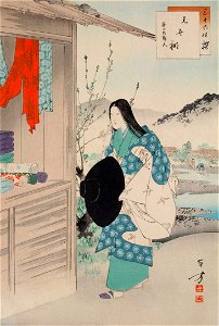 Sanjūroku kasen, Misedana Kōshō koro fujin by Mizuno Toshikata