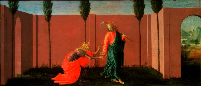 Sandro Botticelli (Alessandro di Mariano Filipepi), Italian (active Florence and Rome) - Noli Me Tangere - Google Art Project