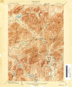 Santanoni New York USGS topo map 1901