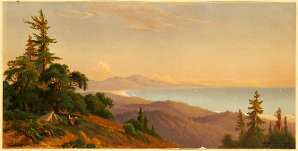 Santa Cruz Mts., Monterey Bay, Pacific Ocean (Boston Public Library)