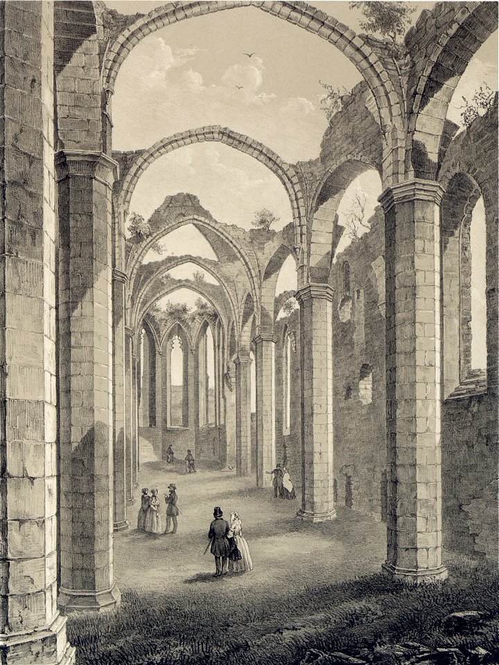 Sankta Catharina kyrkruin – P A Säve 1858