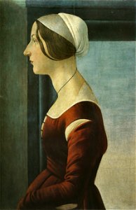 Sandro Botticelli - Portrait de femme. Free illustration for personal and commercial use.