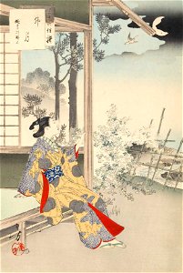 Sanjūroku kasen, Uzuki Enkyō koro fujin by Mizuno Toshikata