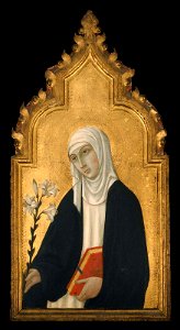 Sano di Pietro - Triptych, Saint Catherine of Siena - 07.515c - Museum of Fine Arts