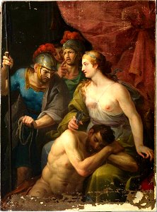 Sansón y Dalila, atribuido a José Camarón y Meliá (Real Academia de Bellas Artes de San Fernando)