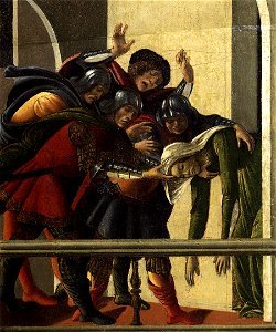 Sandro Botticelli - The Story of Lucretia (detail) - WGA02821. Free illustration for personal and commercial use.
