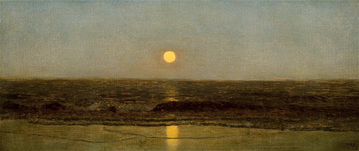 Sanford Gifford Moonrise on the Seashore ca.1867)
