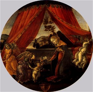 Sandro Botticelli - The Virgin and Child with Three Angels (Madonna del Padiglione) - WGA02836