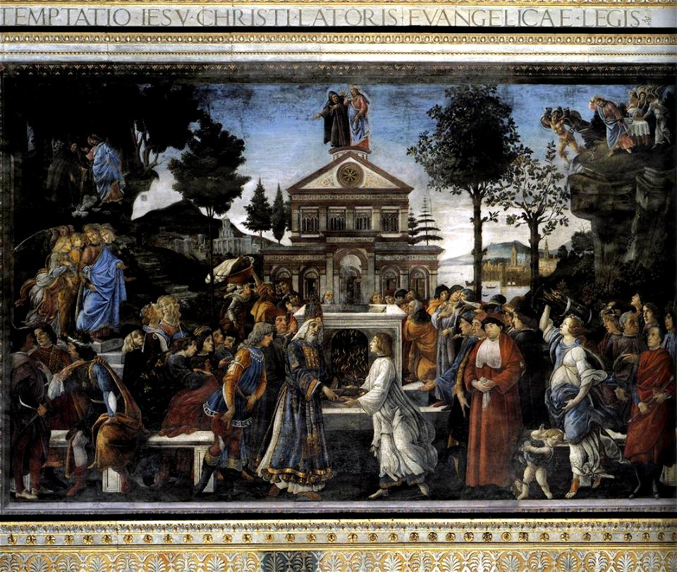 Sandro Botticelli - Three Temptations of Christ - WGA2755