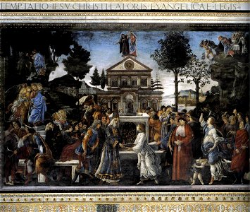 Sandro Botticelli - Three Temptations of Christ - WGA2755