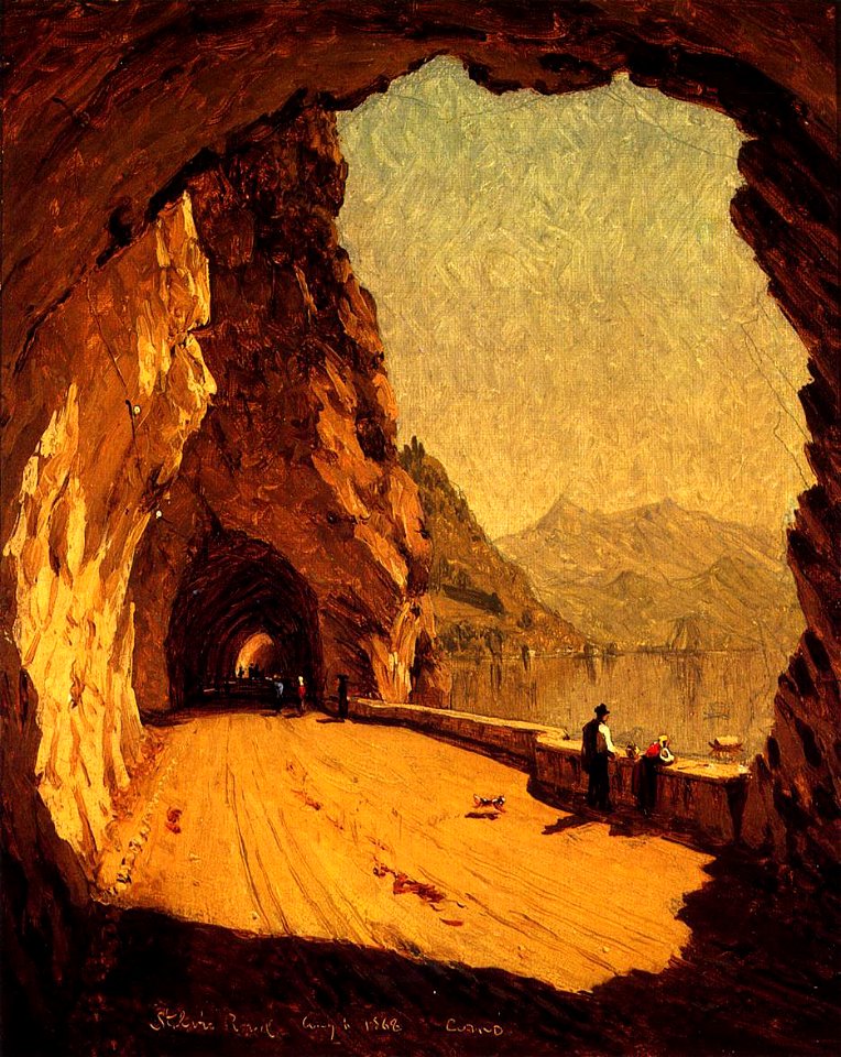 Gifford Sanford Robinson Stelvio Road by Lago di Como