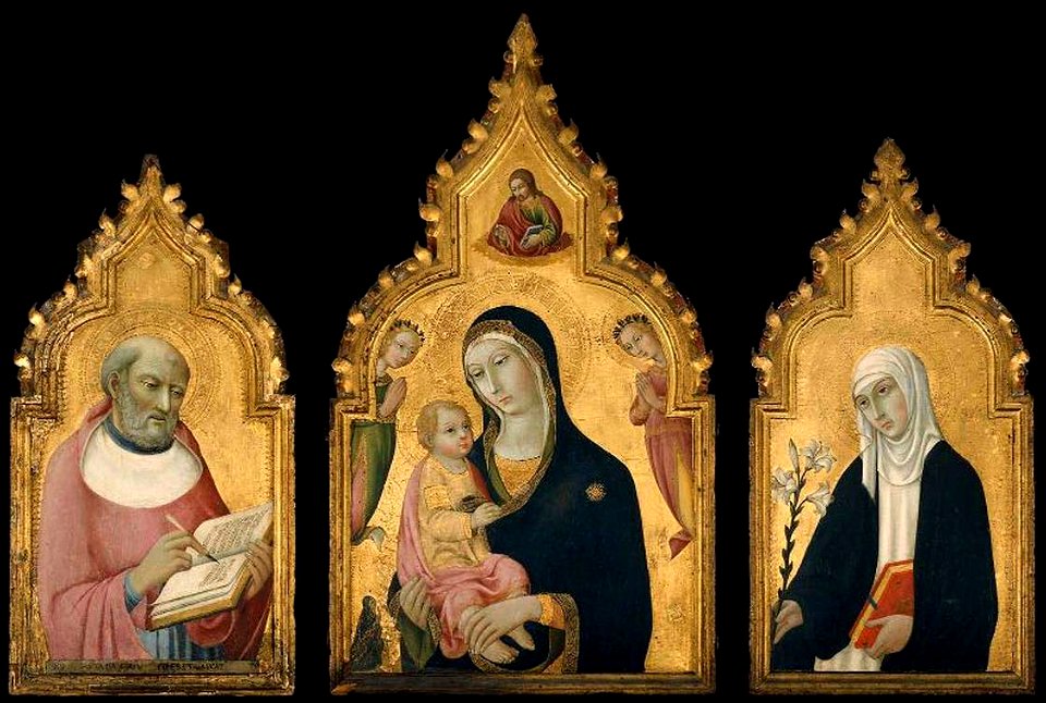 Sano di Pietro - Triptych - WGA20781