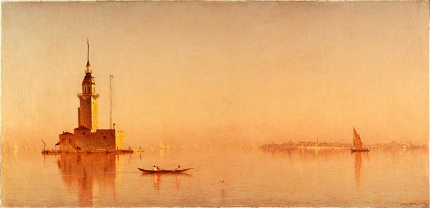Sanford Robinson Gifford - Leander's Tower on the Bosporus - 1895.716 - Fogg Museum