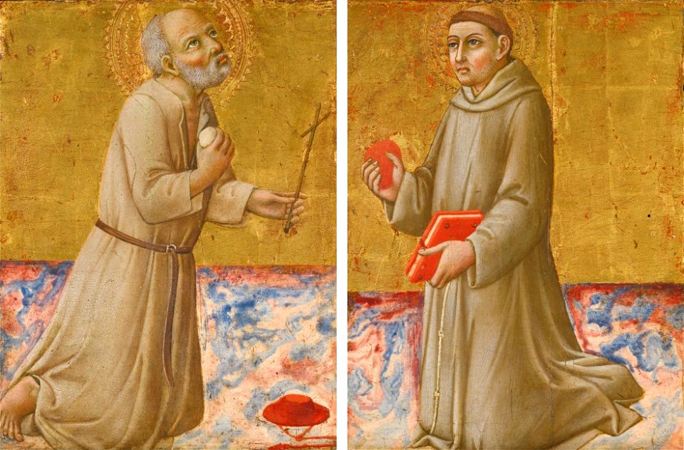 'Saint Jerome and Saint Anthony of Padua' by Sano di Pietro